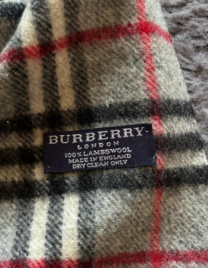 Винтажный шарф Burberry из овьечей шерсти