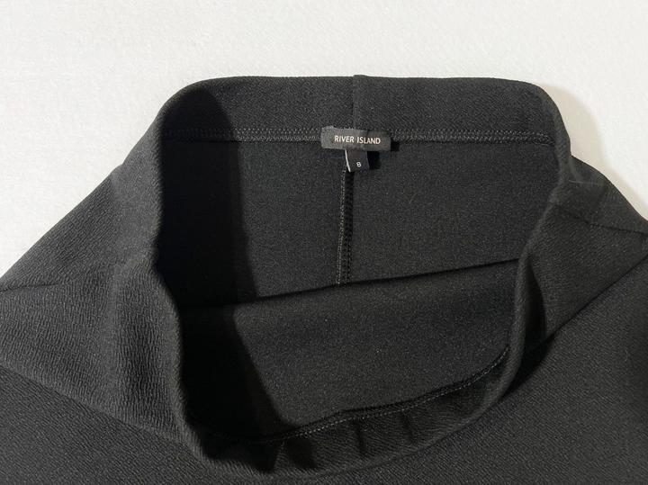Юбка Англия р S/M 44-46 черная миди асимметричная карандаш с кружевом футляр