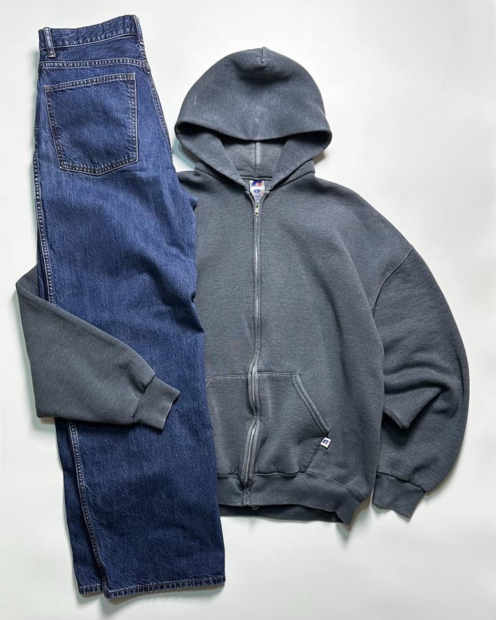 vtg zip hoodie by russel athletic 90s