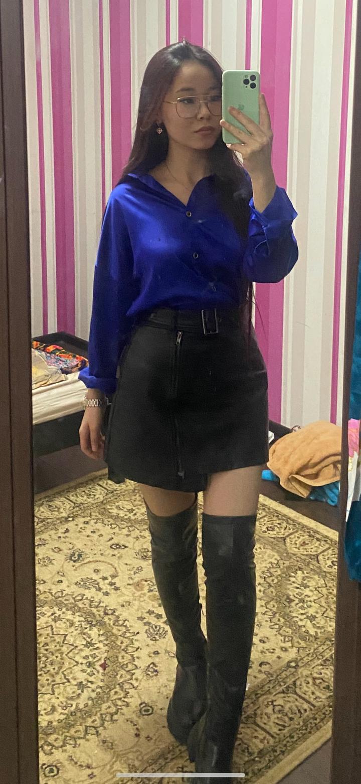 Кожаная юбка