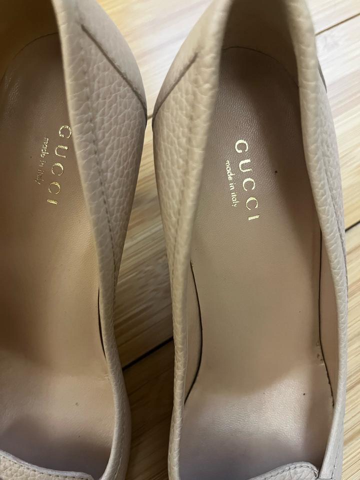 Gucci туфли бежевые