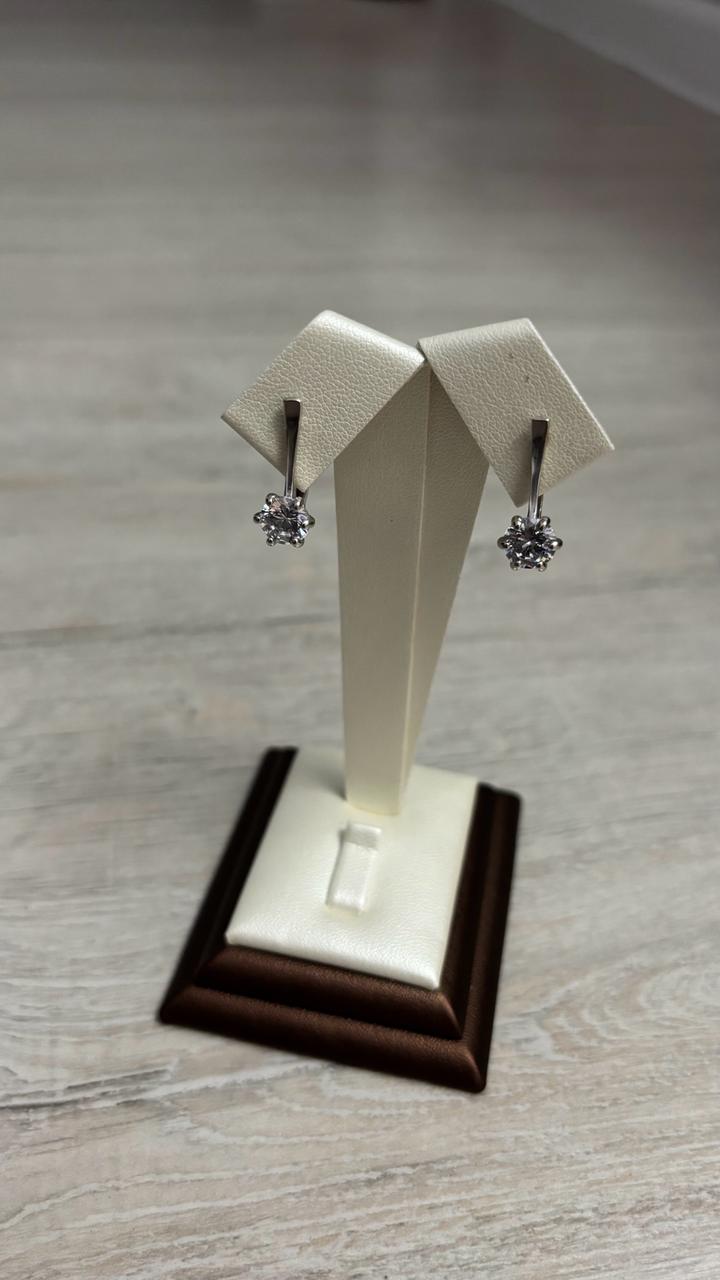 Классические серебряные серьги 925 проба