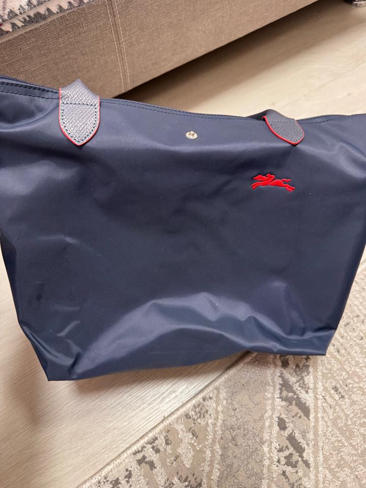 Синяя сумка Longchamp