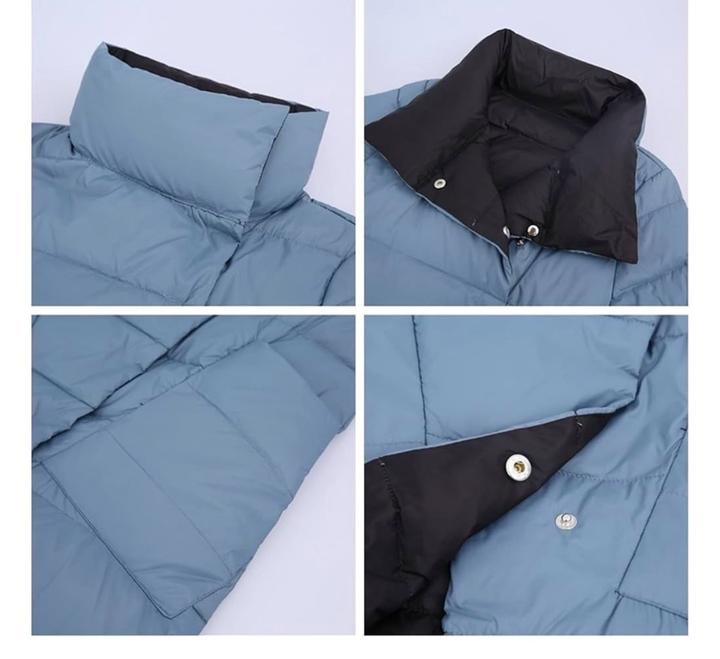 Женский тонкий пуховик с утиным пухом. Демисезонная