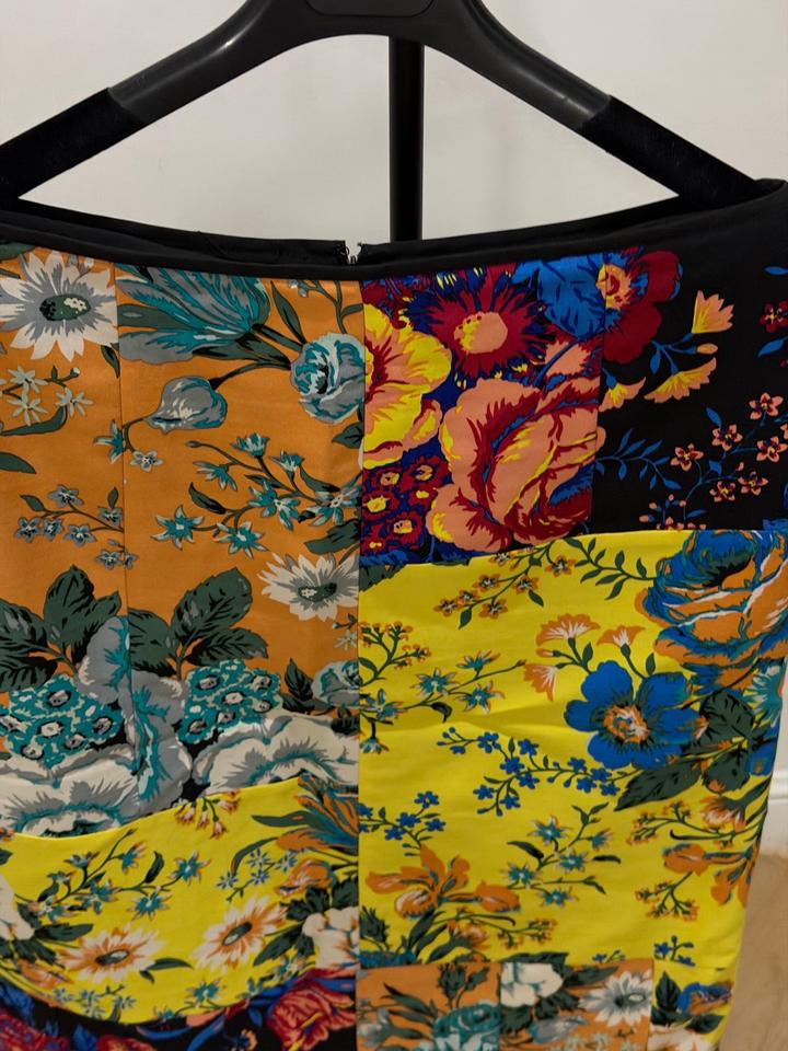 Юбка-миди Diane von Furstenberg (DVF) в стиле пэчворк