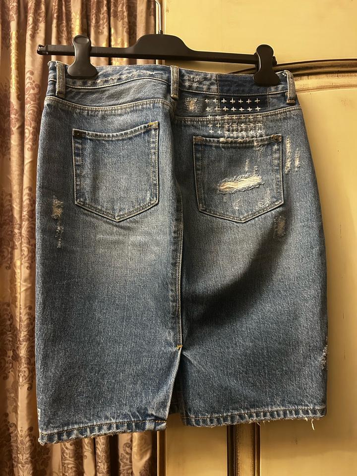 Джинсовая юбка карандаш KSUBI