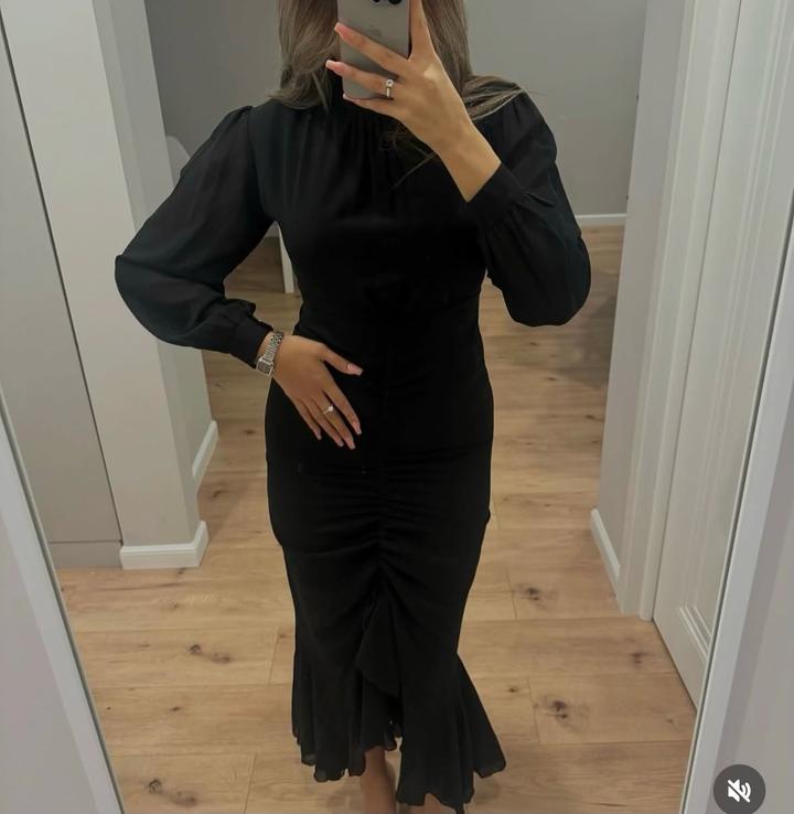 Вечерное черное платье 👗