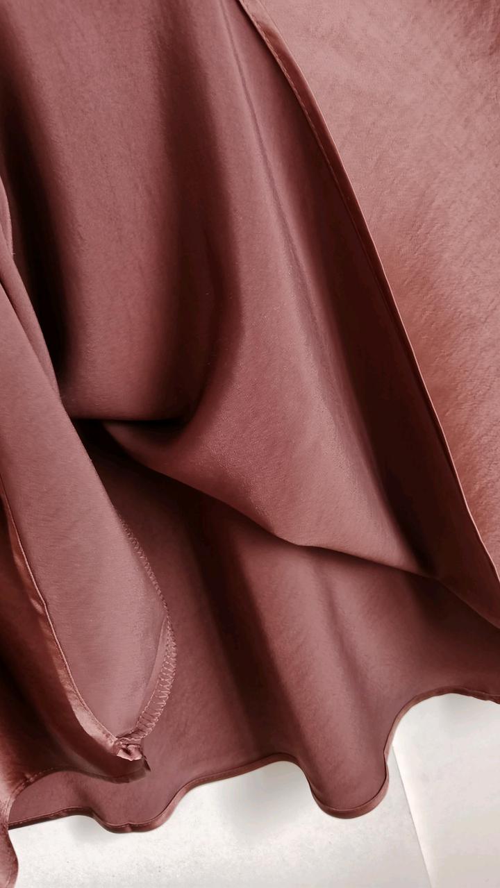 Юбка Коричневая Атлас