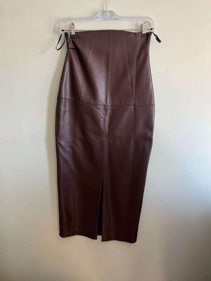 Юбка экокожа