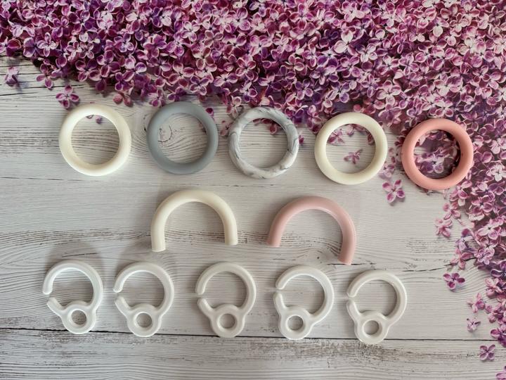 Фурнитура для прорезывателей (грызунков) из пищевого силикона