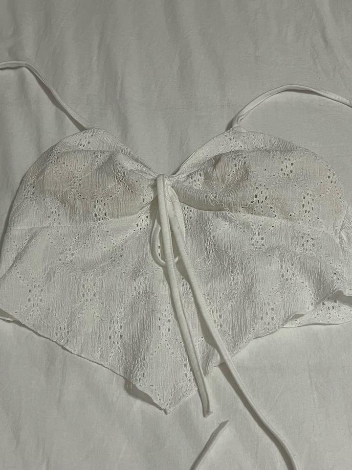 Летний топ с подкладкой в груди