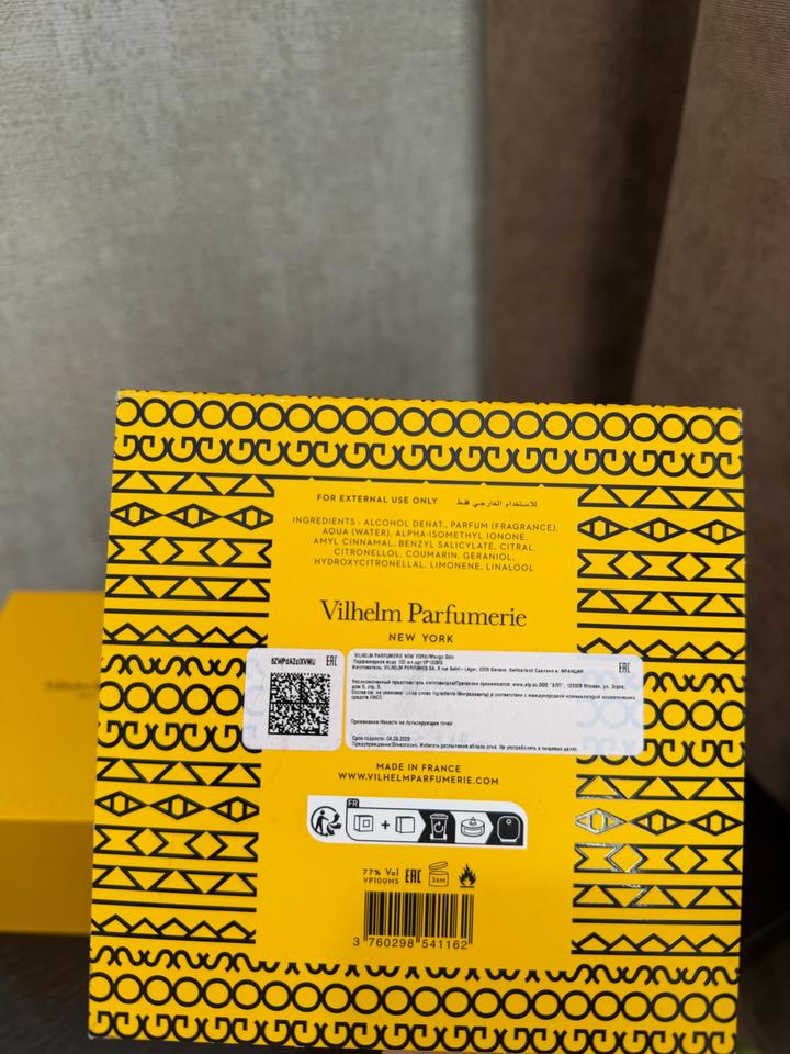 Продам новый парфюм Vilhelm Parfumerie mango skin