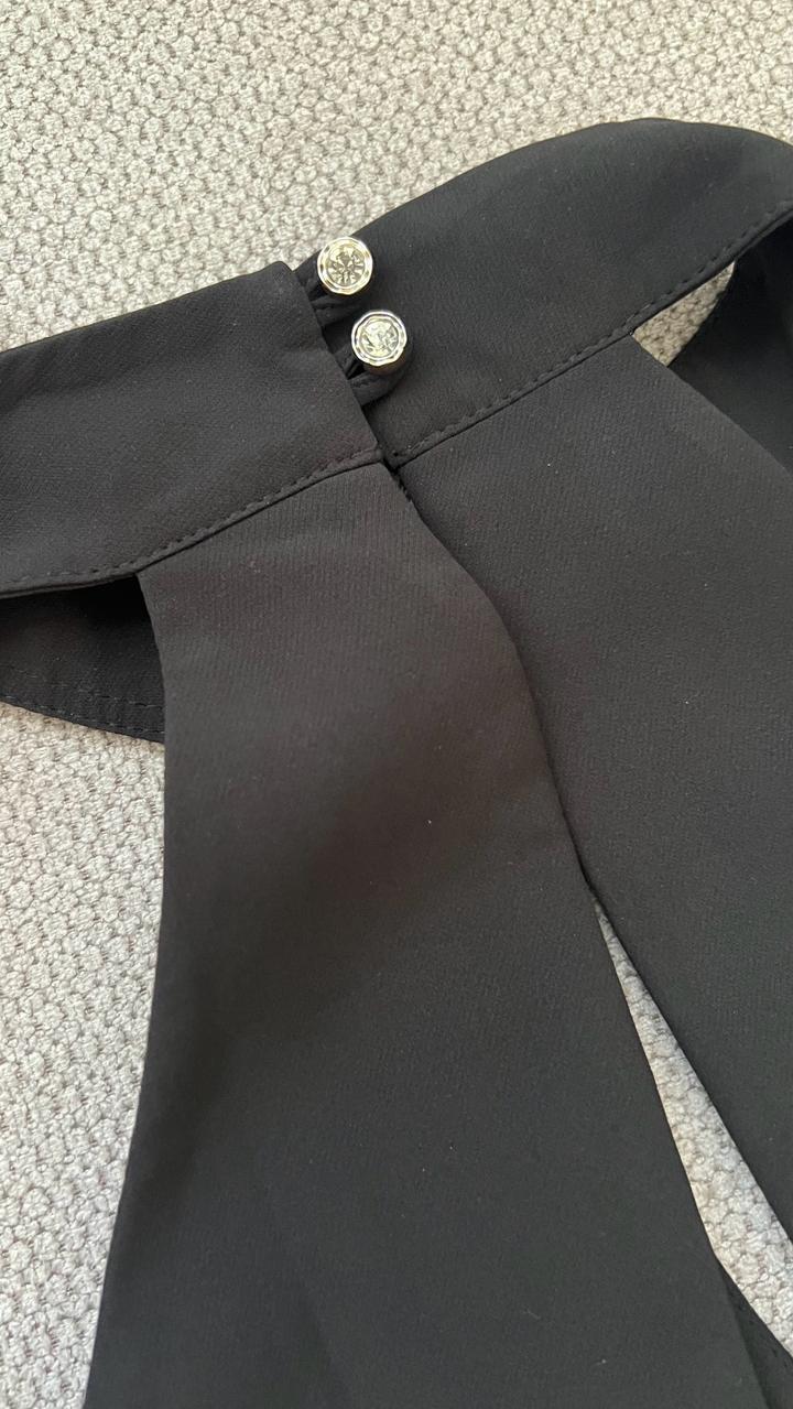 Черное коктейльное платье Lichi