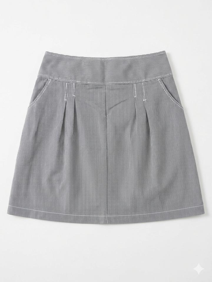 юбка от H&M preppy, (линейка L.O.G.G.) в эстетике «рабочего» стиля, office siren