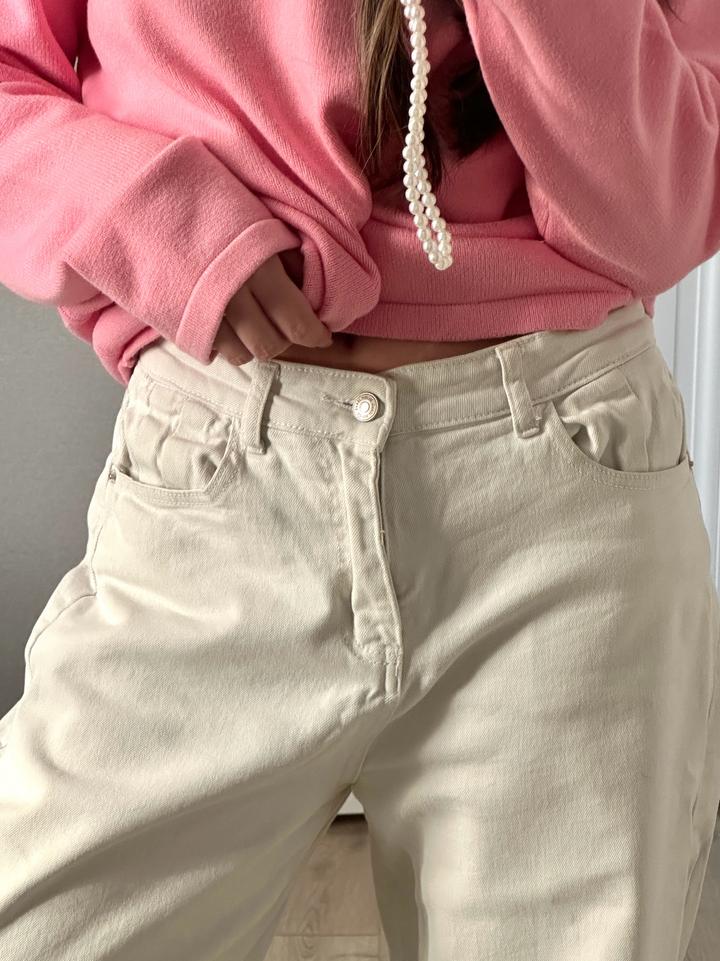 Джинсы белые