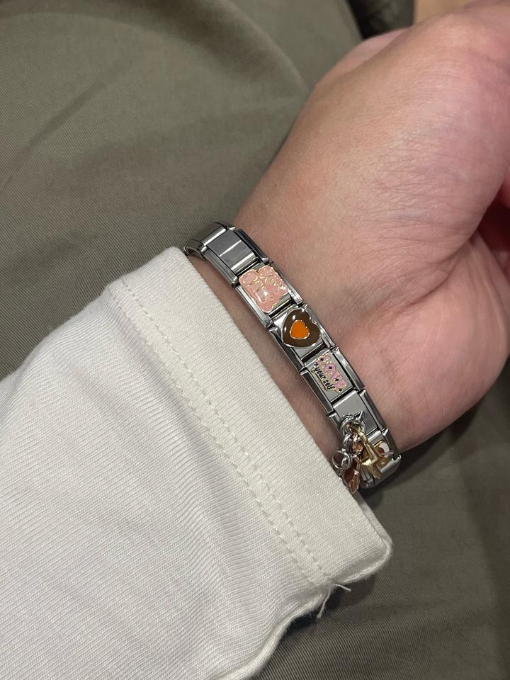 Italian Charm Bracelet + 5 шармов в комплекте
