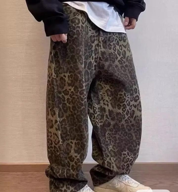 Леопардовые джинсы