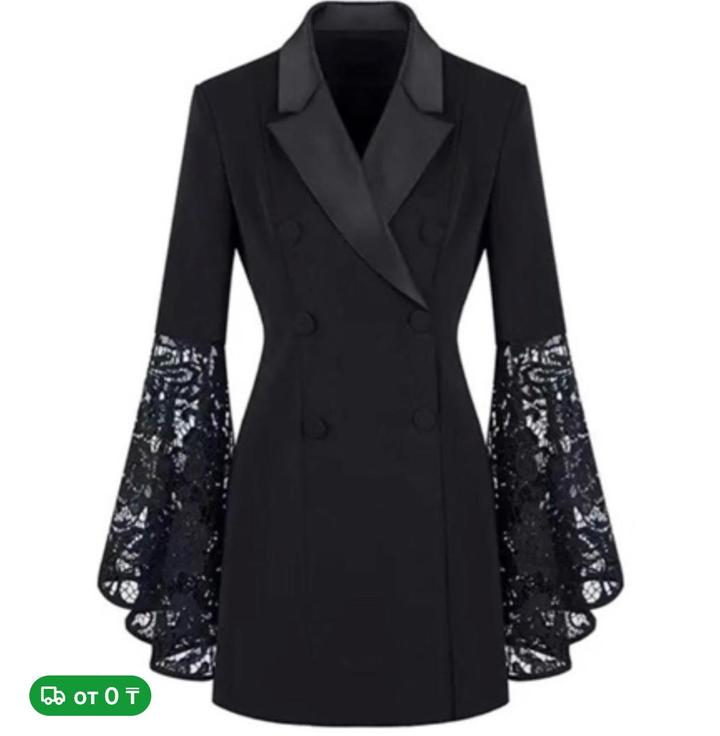 Черное платье S