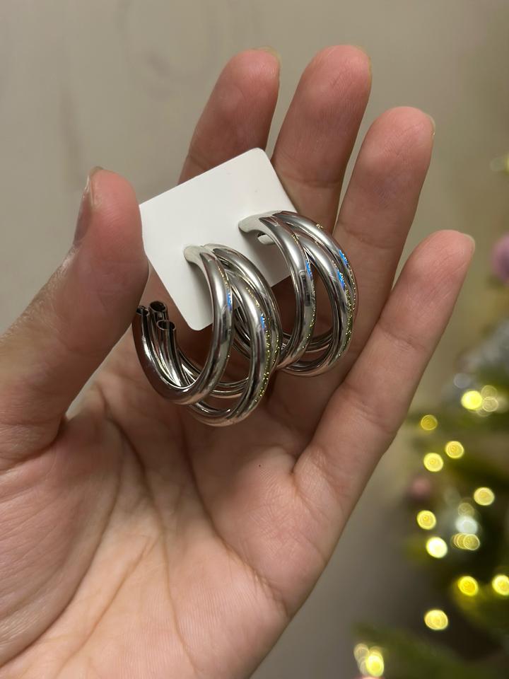 Винтажные серьги бижутерия