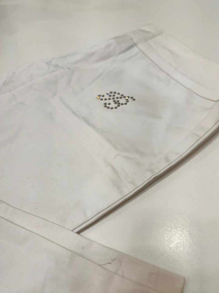 Белые бриджи Blumarine