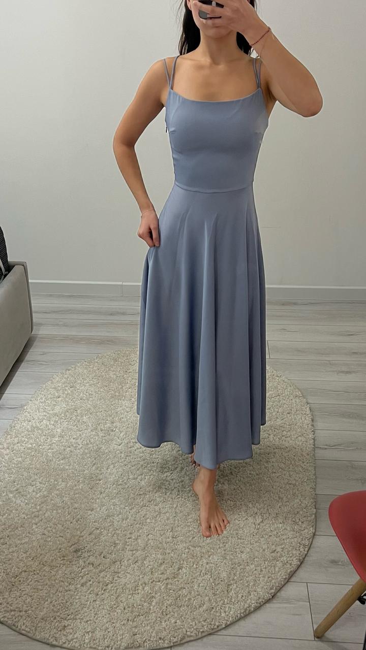 Вечернее платье нежно голубого цвета