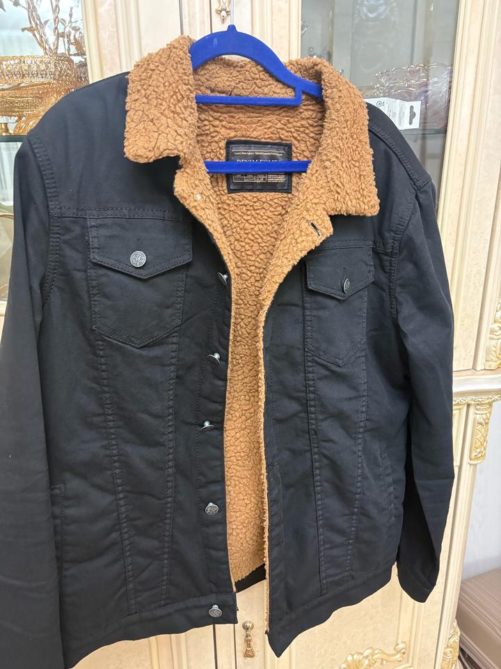 Джинсовая куртка с мехом внутри