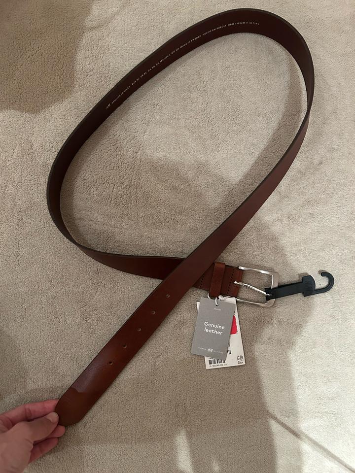 Кожаный ремень H&M Premium
