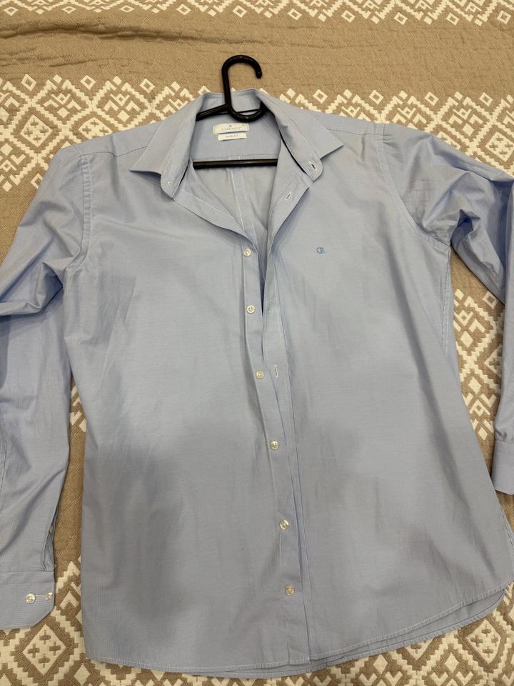 Рубашка slim fit размер l-xl