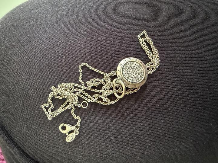 Подвеска Pandora с цепочкой, серебро 925