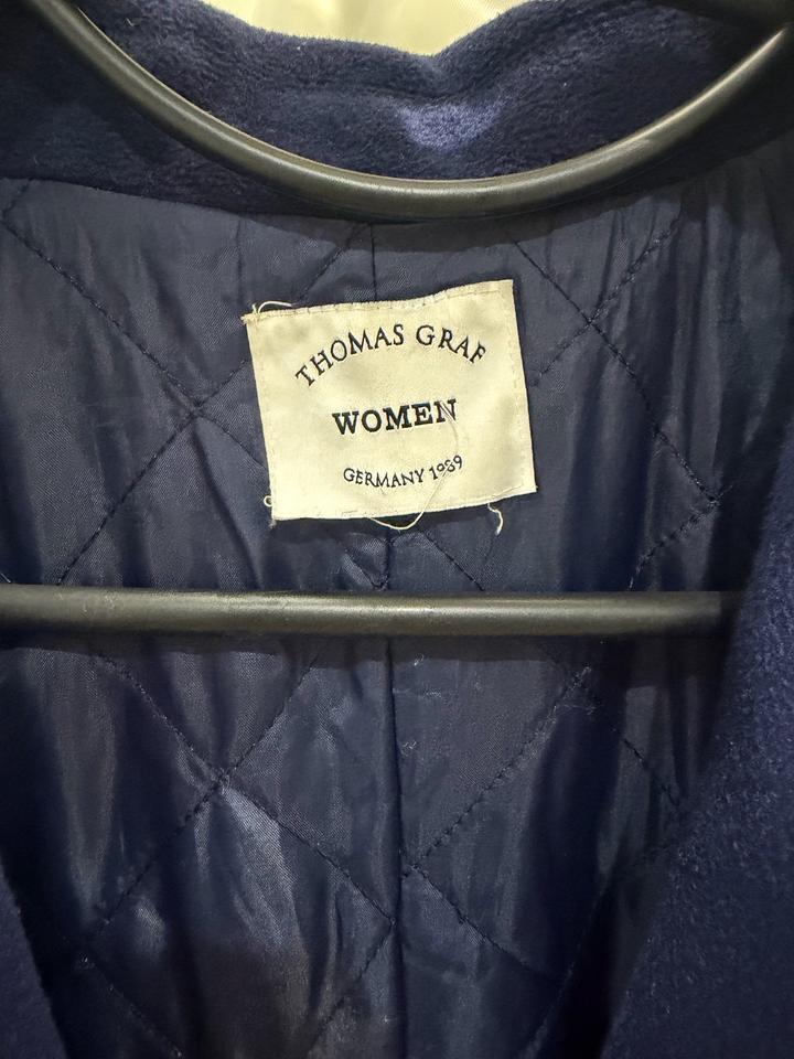 Темно синее пальто Thomas Graf