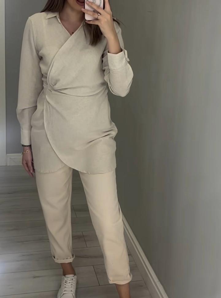 Рубашка лен от Zara