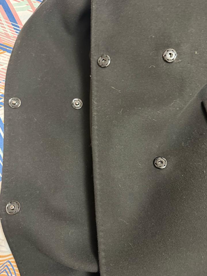 Пальто черное, оверсайз