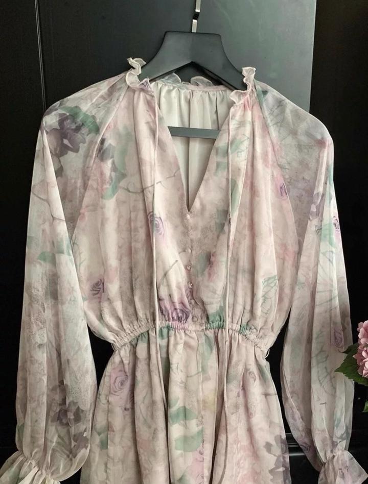 Нежная розовое платье