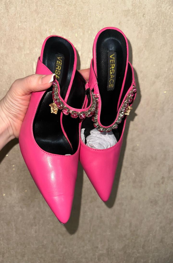 Мюли Versace фуксия