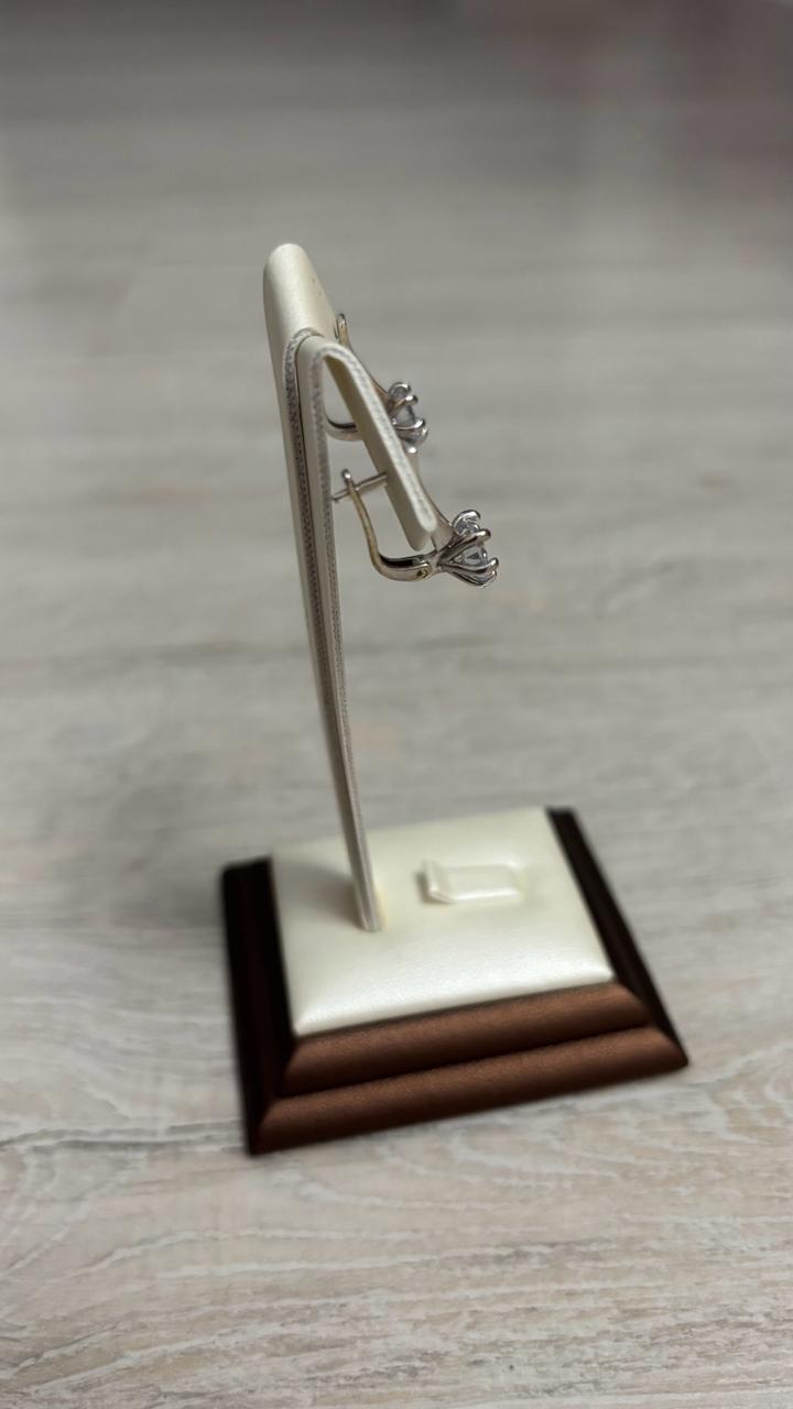 Классические серебряные серьги 925 проба