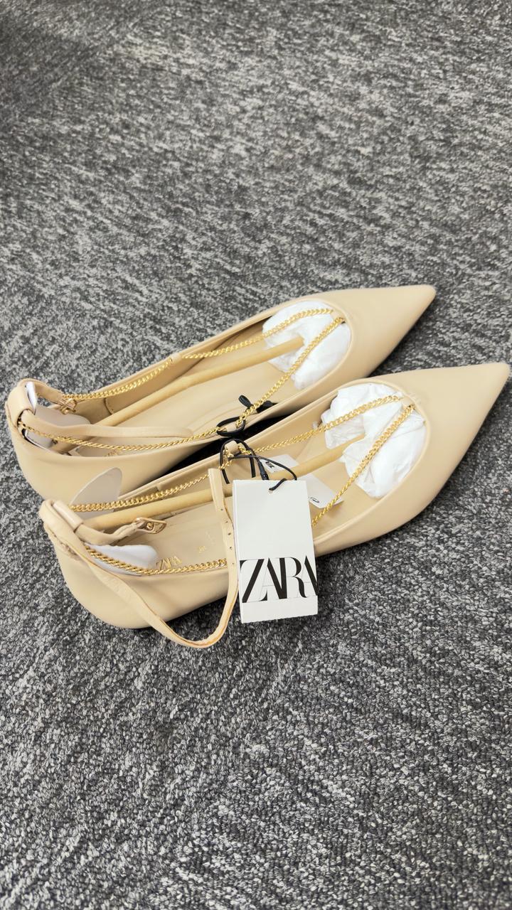 Кожанные лодочки Zara