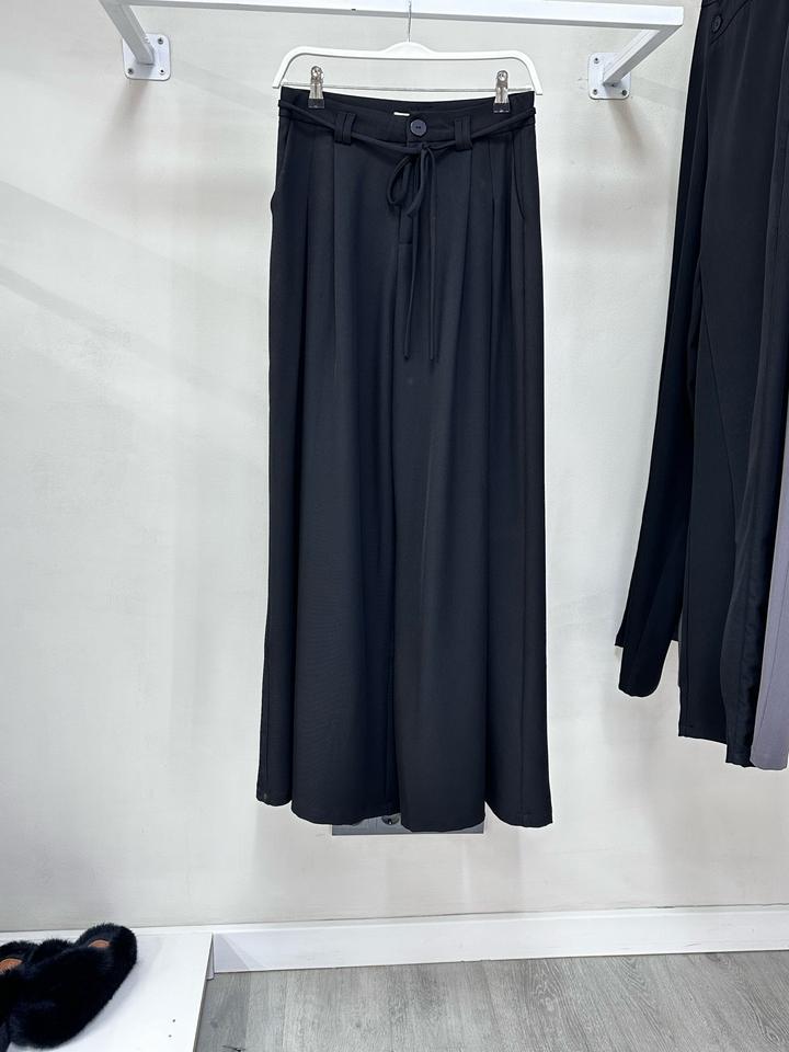 Брюки широкие палаццо черные