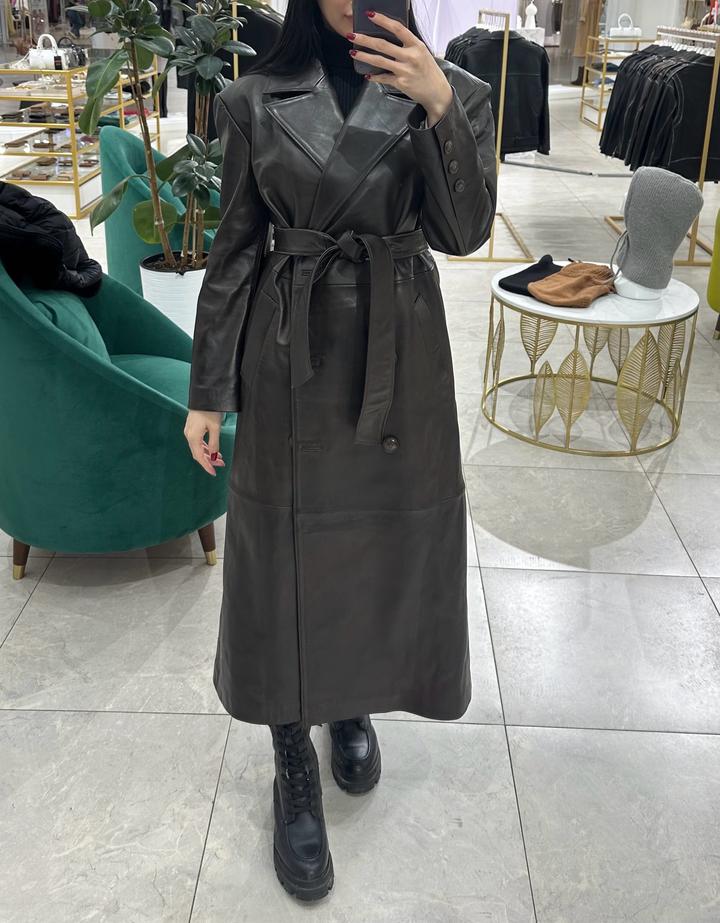 Кожаный тренч новый Katlawear