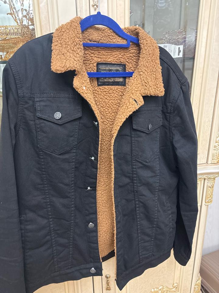 Джинсовая куртка с мехом внутри