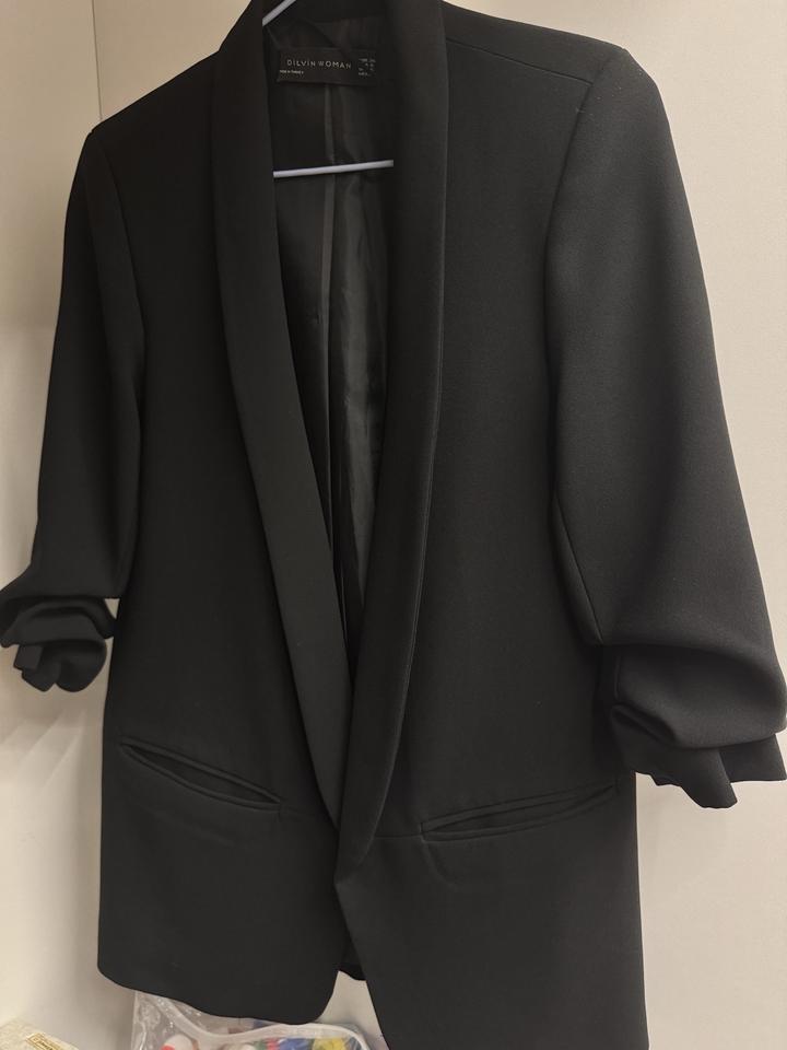 Пиджак черный сделан в Турции