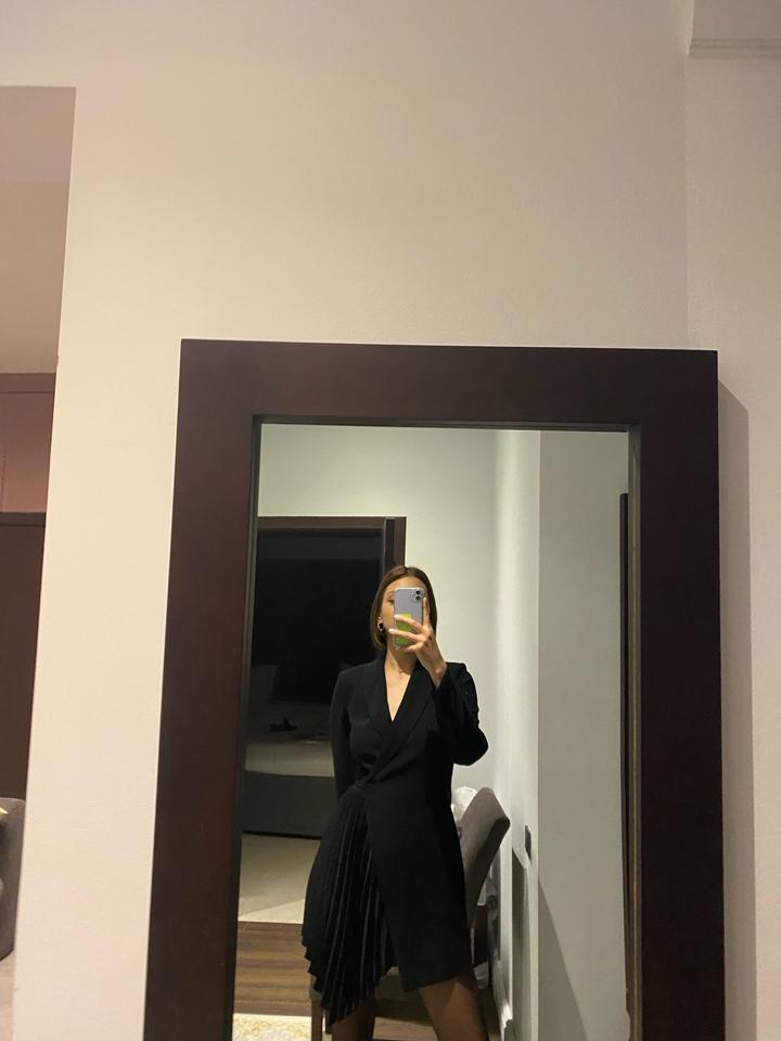 Черное платье mango