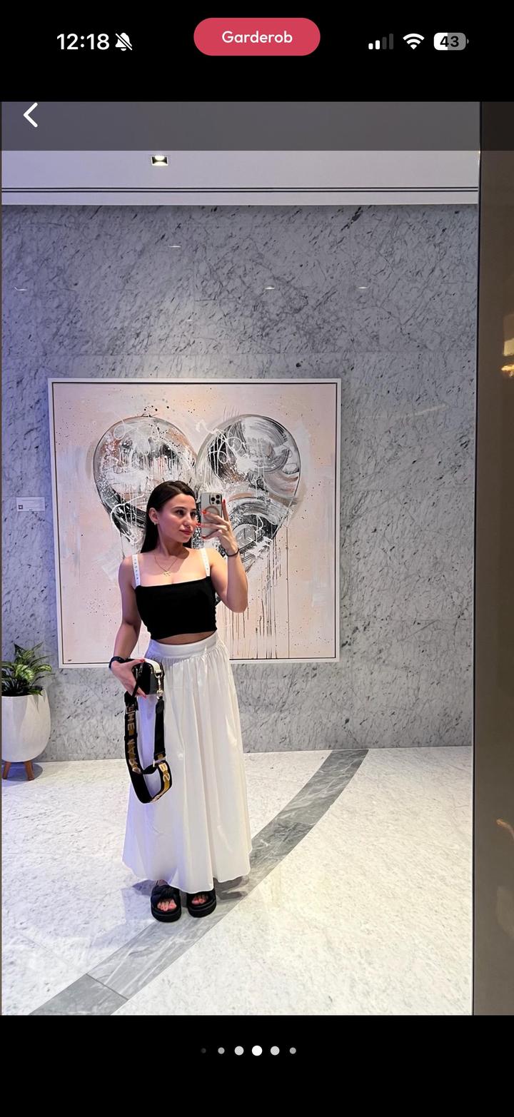 Юбка белая на лето Mango размер XS длина миди