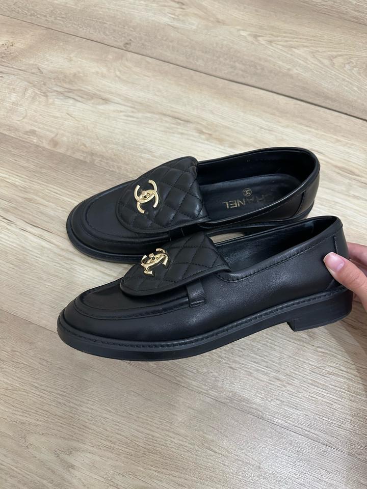 Лоферы черные Chanel