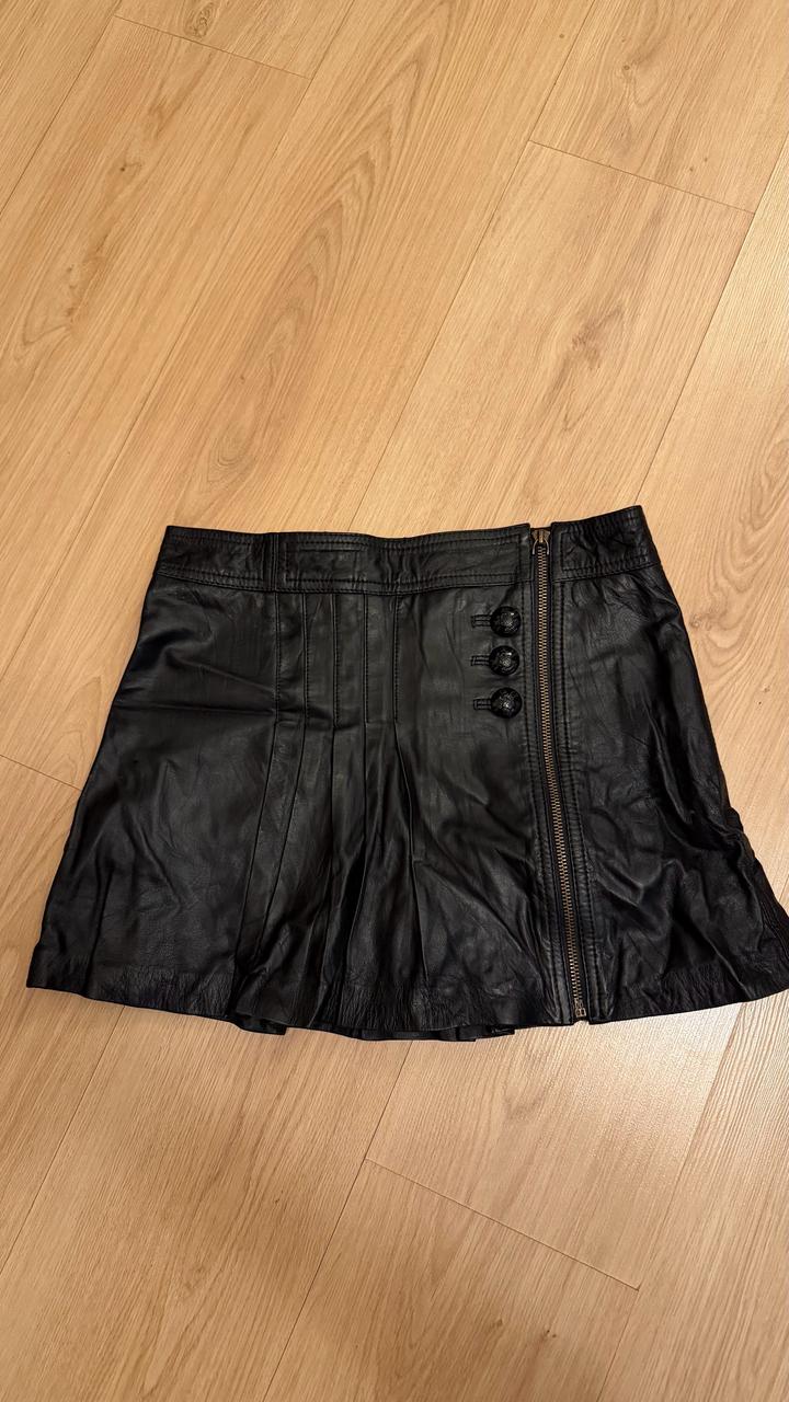 Кожаная юбка Juicy Couture