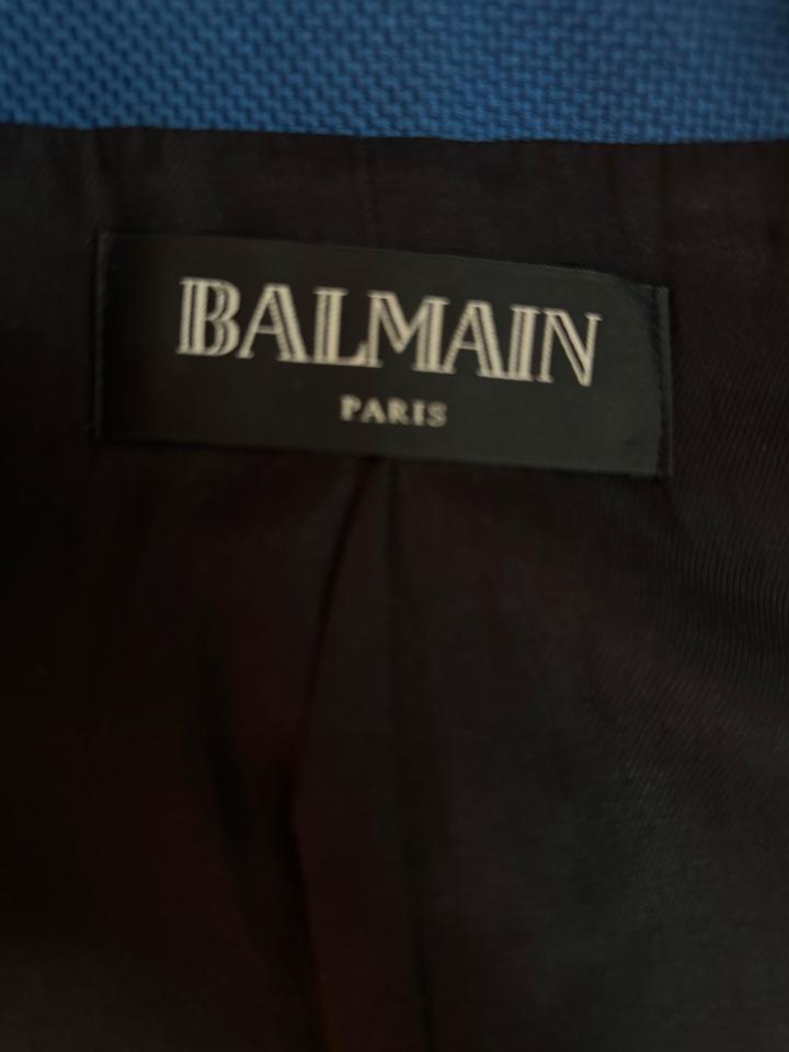 Синий пиджак Balmain