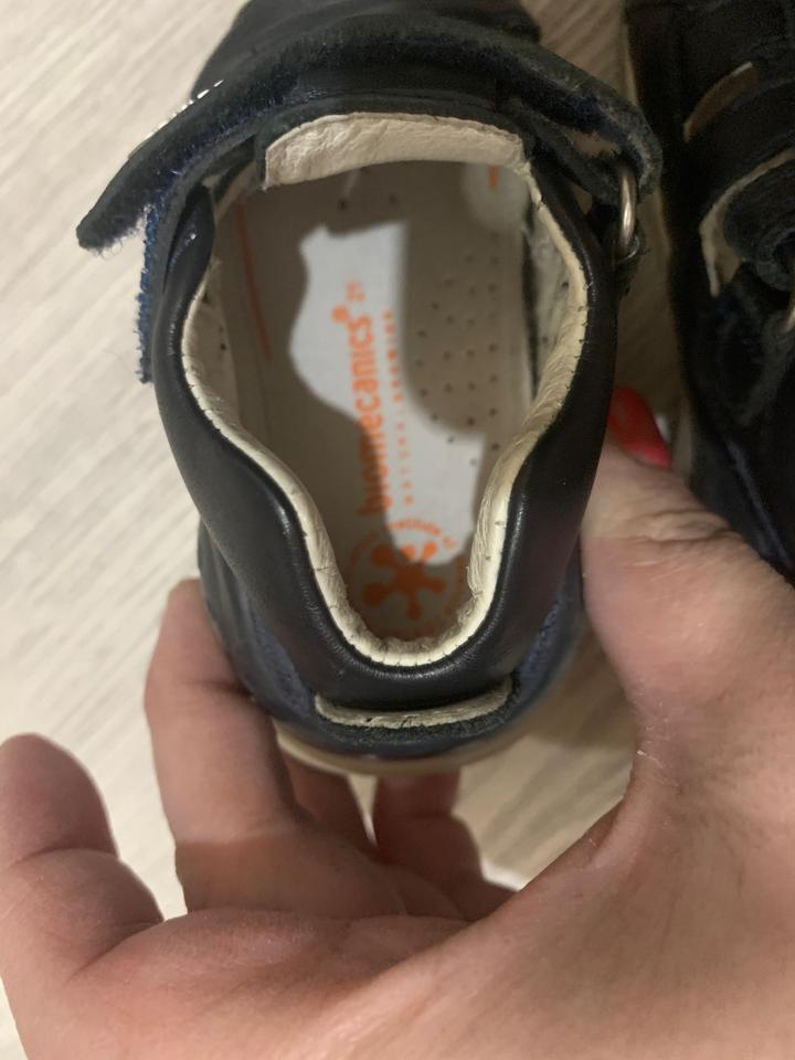 Детские кожаные биометрические сандалики