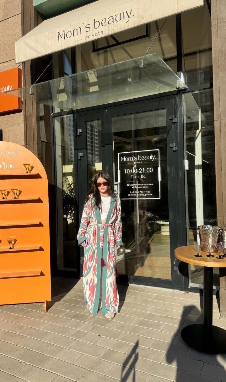 абайка в национальном стиле или халат-кимоно