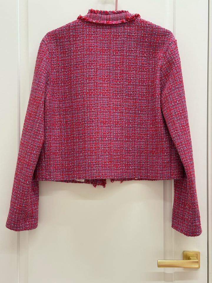женский укороченный твидовый жакет от французского бренда Maje