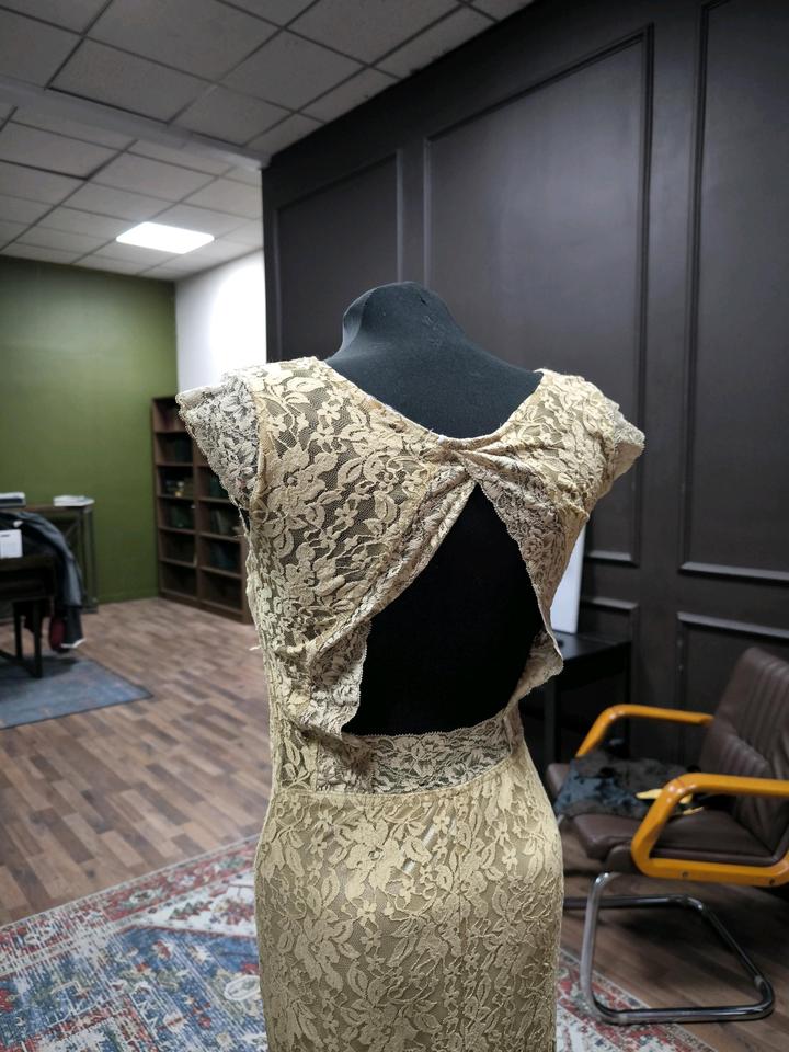 Кружевное платье в пол для высоких