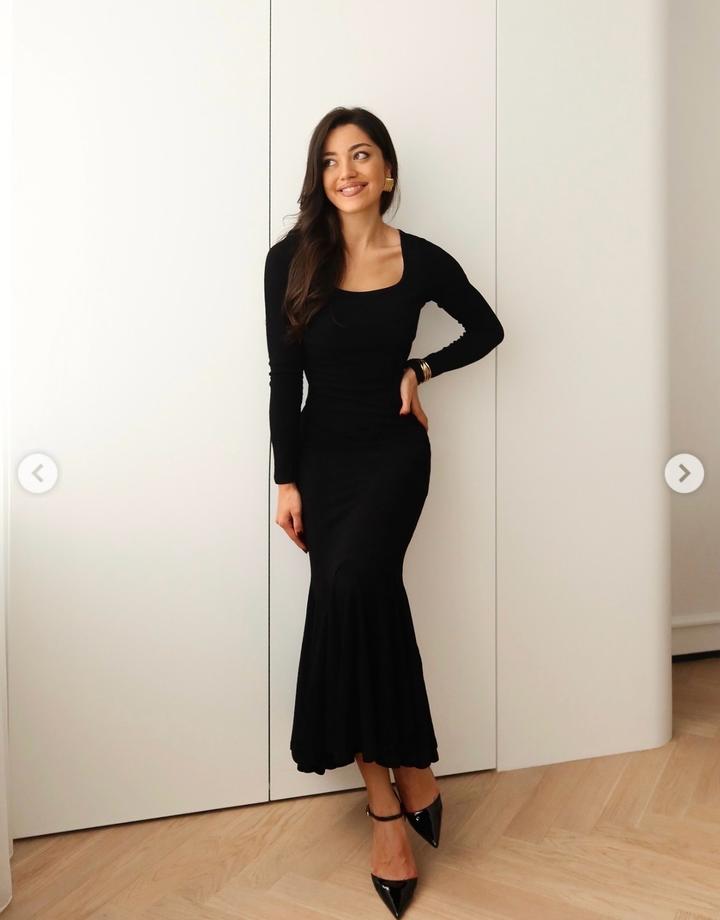 Базовое черное платье Chia